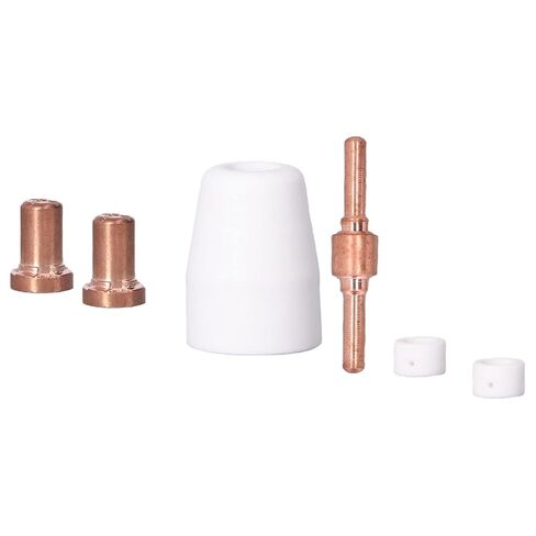 110 Pcs Torch Accessory Set with Porcelain Nozzle Cups Extended Electrodes Nozzles and Gas Diffusers Ideal for Cutter in Kuwait