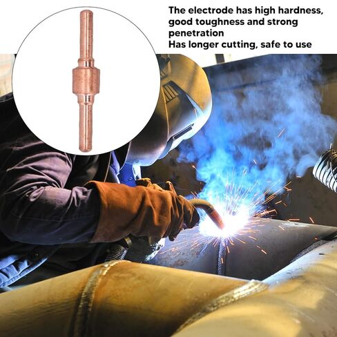 110 Pcs Torch Accessory Set with Porcelain Nozzle Cups Extended Electrodes Nozzles and Gas Diffusers Ideal for Cutter in Kuwait