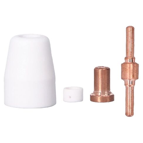 110 Pcs Torch Accessory Set with Porcelain Nozzle Cups Extended Electrodes Nozzles and Gas Diffusers Ideal for Cutter in Kuwait