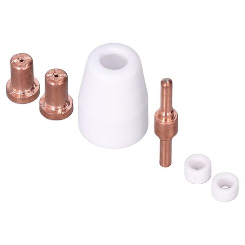 110 Pcs Torch Accessory Set with Porcelain Nozzle Cups Extended Electrodes Nozzles and Gas Diffusers Ideal for Cutter in Kuwait