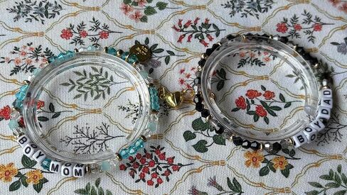 ProNature BoyMom BoyDda Beaded Bracelet Beads Jewelry Bracelet Mom Dad Parents Gifts for New BoyMom Mama Daddy Women Men in Saudi Arabia