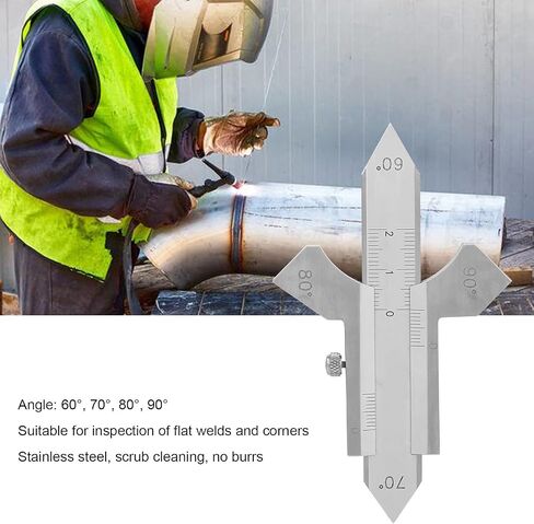TANDARD WELD تعزيز فيليه الحلق GAGE ​​Professional 13. 0 × 10. 0 × 2. HG01 مقياس لحام يدوي فيليه فيليه الحلق لقياس التعزيز in Saudi Arabia