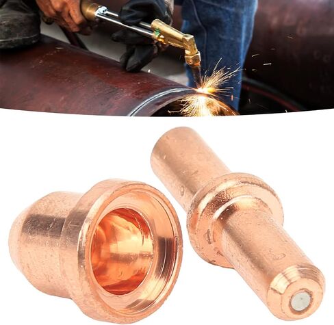 90 Pcs Cutting Torch Consumables Electrode Nozzles Cups Kit Made of Porcelain and Copper Ideal for Torch Accessories in Saudi Arabia