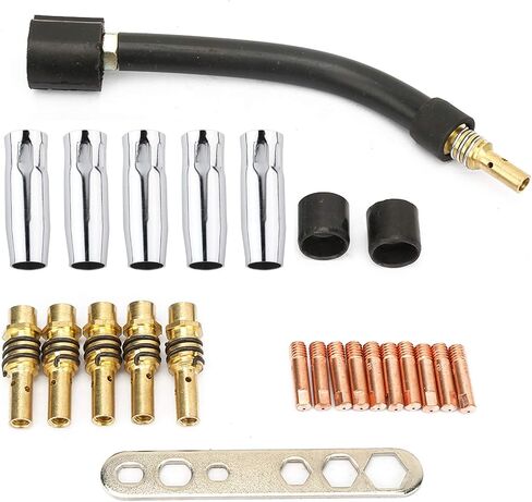 Torch Parts Torch 20. 0 × 13. 0 × 2. 0 24pcs أجزاء الشعلة لحام طرف غاز الفوهة الرقبة ل binzel 15AK النحاس نصائح binzel in Saudi Arabia
