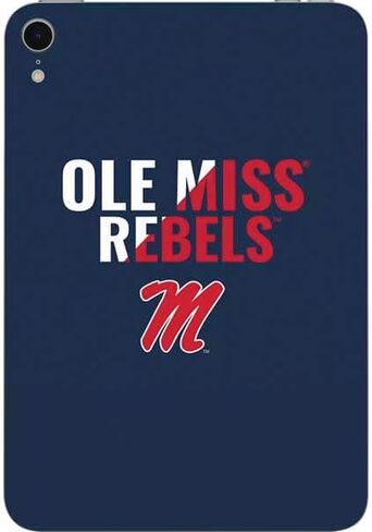 Skinit Skinit Tablet Skin Compatible مع iPad Mini 7 (2025) - جامعة Mississippi Ole Miss Logo Design Red in Saudi Arabia