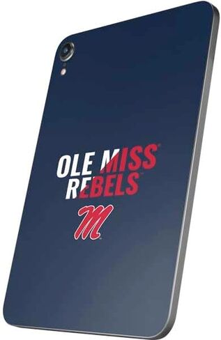 Skinit Skinit Tablet Skin Compatible مع iPad Mini 7 (2025) - جامعة Mississippi Ole Miss Logo Design Red in Saudi Arabia