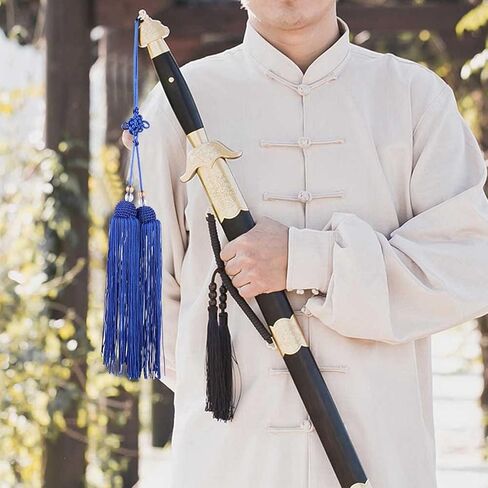 OUKENS Taiji Sword Tassel, Short Silk Chinese Martial Arts Kung Fu Practice Performance Accessory for Kungfu Sword Tassel in Saudi Arabia