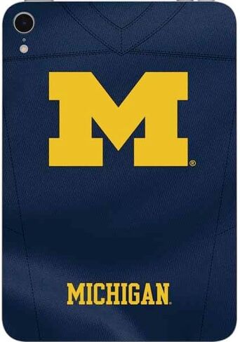 Skinit Skinit Tablet Skinner مع IPAD Mini 7 (2025) - جامعة ميشيغان مرخصة رسميًا شعار Michigan M Bold Design in Saudi Arabia