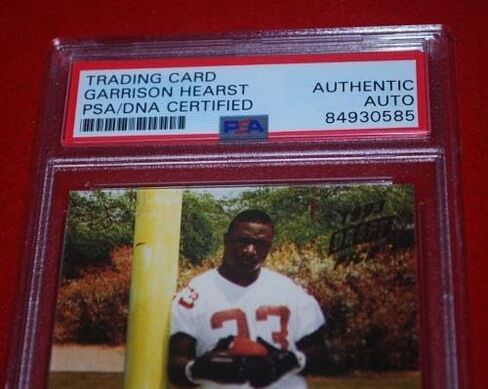 GARRISON HEARST Cardinals 49ERS Signed 1993 TOPPS Stadium Club Rookie Card PSA - Football Slabbed Autographed Rookie Cards in Kuwait