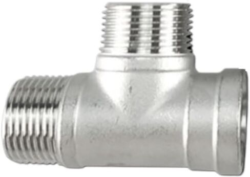 304 stainless steel outer outer inner tee outer outer inner thread pipe fitting(G3/8) in Saudi Arabia