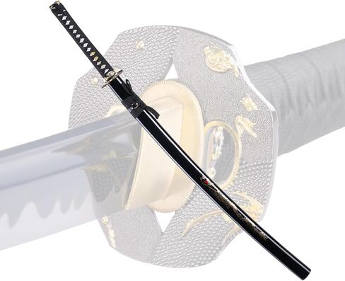 1060 High Carbon Steel Japanese Katana Samurai Sword Real Full Tang Cold Steel Training Sword للرجال والنساء ، 40.9 بوصة ، مثالية للجمع ، العرض ، الديكور in Saudi Arabia