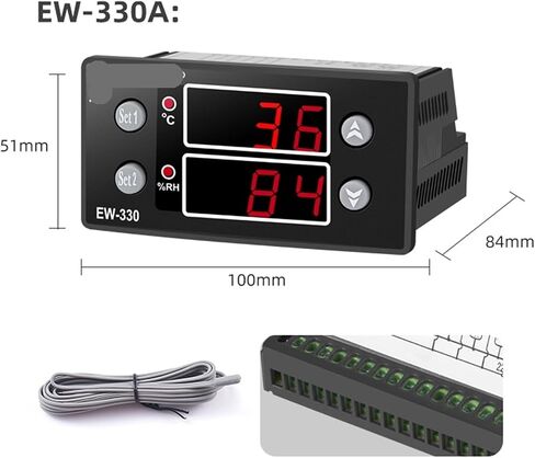 Egg Incubation Temperature and Humidity Control for Breeding Incubator Controller EW-330A Thermostat in Saudi Arabia