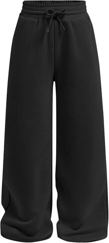 الفتيات على نطاق واسع ساق الساق فضفاضة سروال مرن الخصر السراويل السراويل in Kuwait