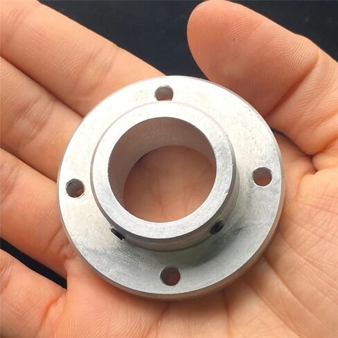 50mm Aluminum Alloy Flange Coupling 8mm 9mm 10mm 11mm Hole with Keyway Rigid Transmission Shaft Connection(9mm bore 3mm Keyway) in Saudi Arabia