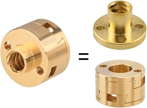 1PC 3D إصلاح الطابعة الدائرية مقرنة Z محور AXIS COUPLER METAL T8 الموصل مع الجوز الخيوط in Saudi Arabia
