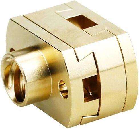 1pcs 24x15x18.6mm Brass Rigid Coupling Small Shaft Coupler for 3D Printers Accessory Parts in Saudi Arabia