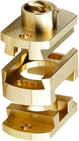 1pcs 24x15x18.6mm Brass Rigid Coupling Small Shaft Coupler for 3D Printers Accessory Parts in Saudi Arabia