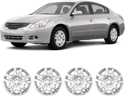 NIXON OFFROAD 16 inch hubcaps Set of 4 for Nissan Sentra 2007 2008 2009 2010 2011 2012, Bolt-On Sliver Steel Wheels PP Material(Sliver Lacquer) in Saudi Arabia
