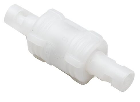 Acetal Subminiature Quick Connect Barbed Coupling For 1/8" Tubing, 1.6" Overall L, .43" OD in Saudi Arabia