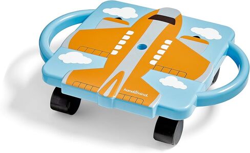 hand2mind Orange Plane Glider Scooter Board, Floor Scooter Board, Gross Motor Toys, Kids Exercise & Physical Education Equipment, Playground Toys, Indoor Active Play, Toddler Outdoor Activities in Saudi Arabia
