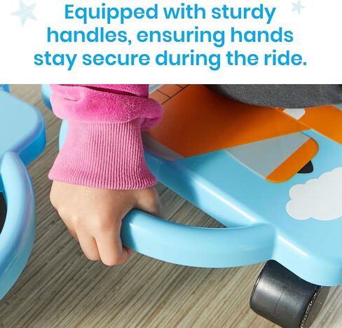 hand2mind Orange Plane Glider Scooter Board, Floor Scooter Board, Gross Motor Toys, Kids Exercise & Physical Education Equipment, Playground Toys, Indoor Active Play, Toddler Outdoor Activities in Saudi Arabia