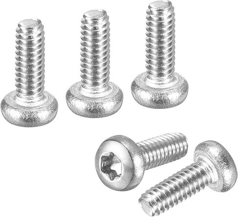 M5x20mm Pan Head Torx Security Screw - 25pack - جيد للآلات - 304 زر الفولاذ المقاوم للصدأ الرأس Torx Bolt Star Drive السحابات - نغمة الفضة in Kuwait