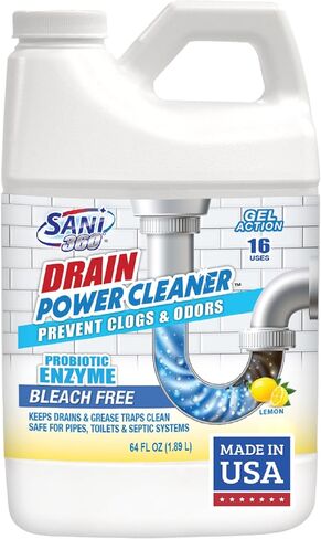SANI 360 ° CROF POWERNER ، صيغة هلزيم إنزيم ، مزيل العرق ، تسدسك ، الرائحة ، الشحوم ، حثالة الصابون ، توفير المال على السباك in Saudi Arabia