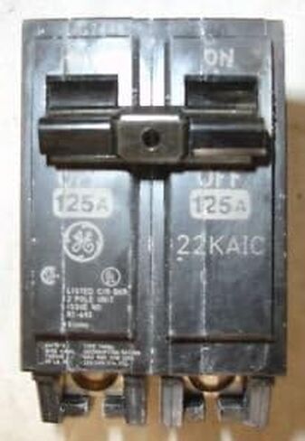 GE THHQL21125 General Electric Plug in Circuit Breaker 125 amp 22KAIC in Saudi Arabia