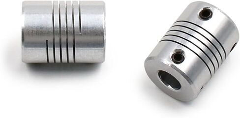 5x8mm CNC Motor Jaw Shaft Coupler 5mm to 8mm Flexible Coupling OD 19x25mm 3/4/5/6/6.35/7/8/10mm 1Pcs(6 X 6.35) in Saudi Arabia
