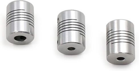5x8mm CNC Motor Jaw Shaft Coupler 5mm to 8mm Flexible Coupling OD 19x25mm 3/4/5/6/6.35/7/8/10mm 1Pcs(6 X 6.35) in Saudi Arabia