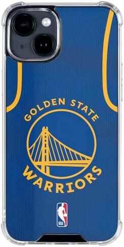 Skinit Clear Phone Case متوافق مع iPhone 15 - تصميم NBA Golden Warriors Jersey Design in Saudi Arabia
