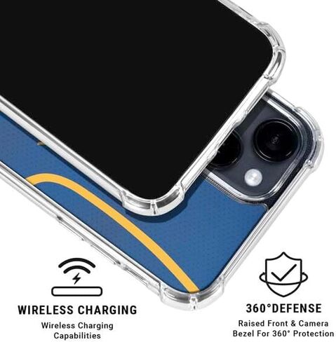 Skinit Clear Phone Case متوافق مع iPhone 15 - تصميم NBA Golden Warriors Jersey Design in Saudi Arabia