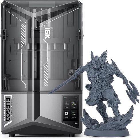 Elegoo Saturn 4 Ultra 16K Resin 3D Printer ، طباعة سريعة تصل إلى 150 مم/ساعة ، 16 كيلو بايت عالية الدقة ، التسوية التلقائية ، مستشعر ميكانيكي ذكي ، كاميرا منظمة العفو الدولية ، حجم الطباعة الكبير 211.68*118.37*220mm ³ in Kuwait