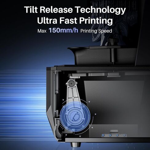 Elegoo Saturn 4 Ultra 16K Resin 3D Printer ، طباعة سريعة تصل إلى 150 مم/ساعة ، 16 كيلو بايت عالية الدقة ، التسوية التلقائية ، مستشعر ميكانيكي ذكي ، كاميرا منظمة العفو الدولية ، حجم الطباعة الكبير 211.68*118.37*220mm ³ in Kuwait