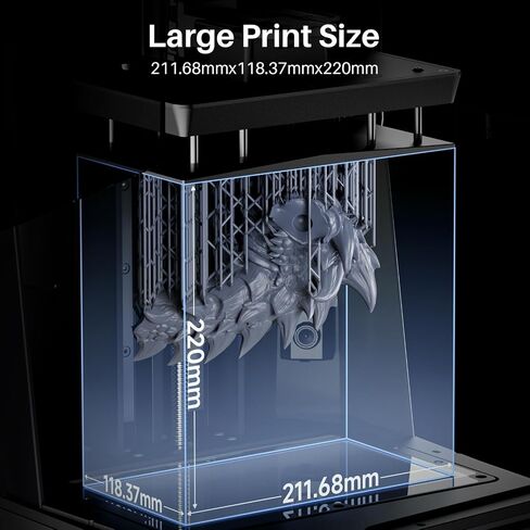 Elegoo Saturn 4 Ultra 16K Resin 3D Printer ، طباعة سريعة تصل إلى 150 مم/ساعة ، 16 كيلو بايت عالية الدقة ، التسوية التلقائية ، مستشعر ميكانيكي ذكي ، كاميرا منظمة العفو الدولية ، حجم الطباعة الكبير 211.68*118.37*220mm ³ in Kuwait