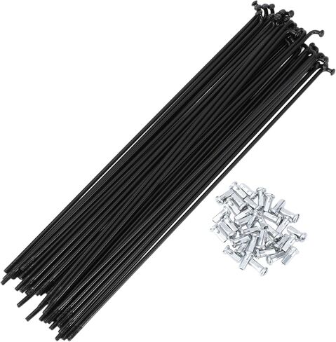 36 مجموعة 12G متحدث دراجة 233 مم متحدث عجلة الدراجة 45 الصلب الأسود in Saudi Arabia