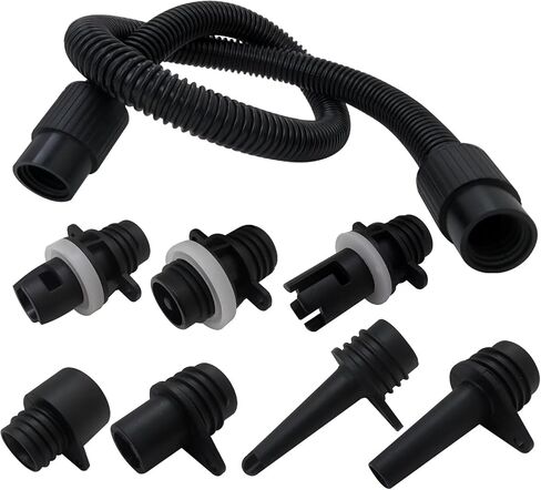 2024 مجموعة محول مضخة مضخة مجداف جديدة ، 1 SUP PUMP خرطوم 7 فوهات الهواء SUP ، قطع غيار مضخة SUP ، ملحقات مضخة الهواء الكهربائية المجداف للقوارب القابلة للنفخ ، الطوافات ، قوارب الكاياك in Saudi Arabia