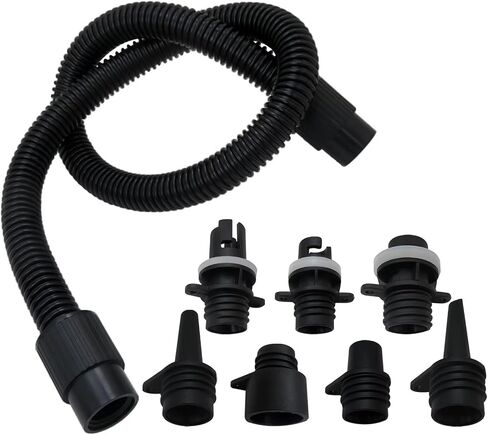 2024 مجموعة محول مضخة مضخة مجداف جديدة ، 1 SUP PUMP خرطوم 7 فوهات الهواء SUP ، قطع غيار مضخة SUP ، ملحقات مضخة الهواء الكهربائية المجداف للقوارب القابلة للنفخ ، الطوافات ، قوارب الكاياك in Saudi Arabia