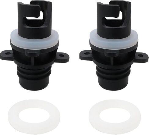 2 Packs Pumping Head Connector for Inflatable Kayak Stand Up Paddle Board, Valve Adapter Pump Adapter Paddle Board Pump Nozzle Replacements with 3 Gaskets in Saudi Arabia