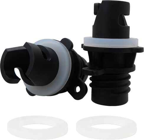 2 Packs Pumping Head Connector for Inflatable Kayak Stand Up Paddle Board, Valve Adapter Pump Adapter Paddle Board Pump Nozzle Replacements with 3 Gaskets in Saudi Arabia