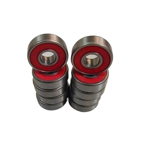 50pcs 608 2RS Ball Bearing ABEC-5 8x22x7 mm Groove Steel Feathed Ball Bealings 608rs Z3V3 608-2rs 608rs Red Bearing (608-2rs Black) in Kuwait
