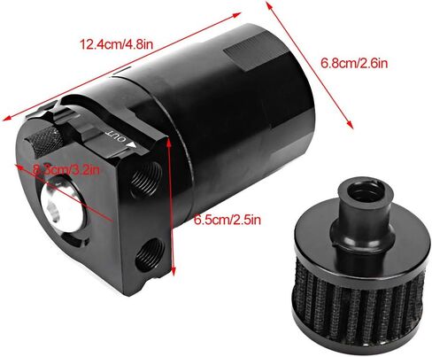 علبة Keenso Oil Can ، 300 مل من سبيكة الألومنيوم توربو زيت خزان مع مرشح فاتحة للمياه دليل على الأتربة للمركبات العالمية in Kuwait