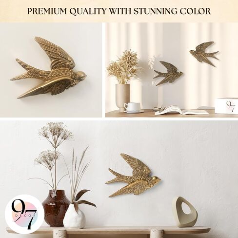 97 Decor Bronze Vintage Wall Sculpture - Gold Vintage Wall Decor For Hallway, Moody Antique Art Victorian Statue, Unique Angel Cherub Decorations For Home Living Room Bedroom Kitchen in Kuwait