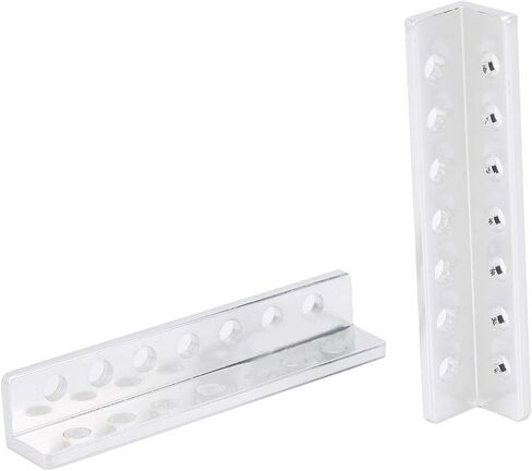 قناة شعاع روبوتية L 310300070064 الألومنيوم 7 ثقب L قاعدة هيكلية على شكل روبوتات DIY مجموعات 12 × 12 × 64 مم 1 زوج in Saudi Arabia