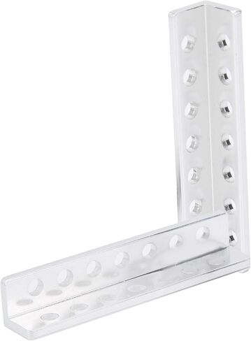 قناة شعاع روبوتية L 310300070064 الألومنيوم 7 ثقب L قاعدة هيكلية على شكل روبوتات DIY مجموعات 12 × 12 × 64 مم 1 زوج in Saudi Arabia