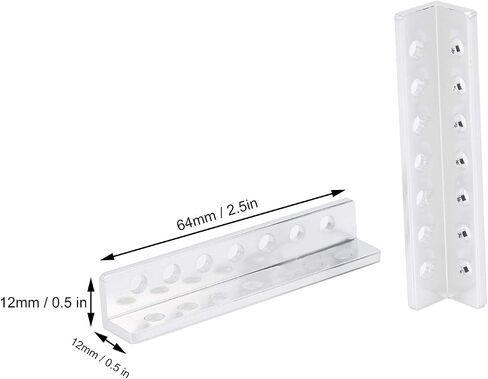 قناة شعاع روبوتية L 310300070064 الألومنيوم 7 ثقب L قاعدة هيكلية على شكل روبوتات DIY مجموعات 12 × 12 × 64 مم 1 زوج in Saudi Arabia