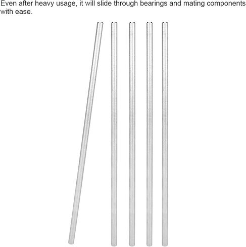 5Pcs Steel D Shaft Φ6mm Robots Parts Fit for TETRIX FTC FRC First WRO Robots Industrial Robot Parts Stainless Steel 22cm 0.6cm 5Pcs in Saudi Arabia