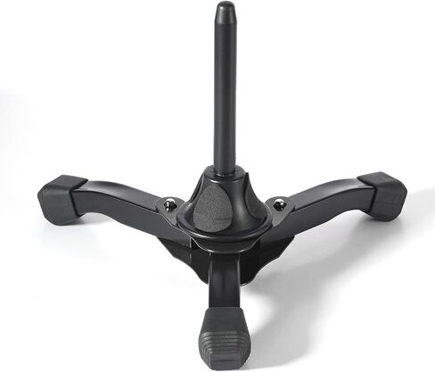 Portable Foldable Tripod Stand for Clarinet Flute Oboe Wind Instrument Ideal for Musicians on the Go Offering Easy Installation and Stable Support Comes in Black (Metal) in Saudi Arabia