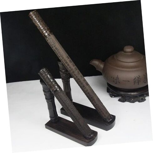 Gleavi Wooden Flute Display حامل قابلة للتعديل رف تخزين الارتفاع للمنزل والاستوديوهات تنظيم المزامير وأنابيب البخور الخاصة بك in Saudi Arabia