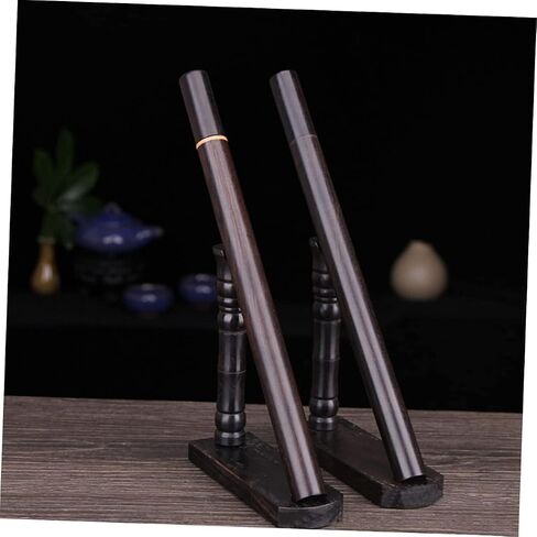 Gleavi Wooden Flute Display حامل قابلة للتعديل رف تخزين الارتفاع للمنزل والاستوديوهات تنظيم المزامير وأنابيب البخور الخاصة بك in Saudi Arabia